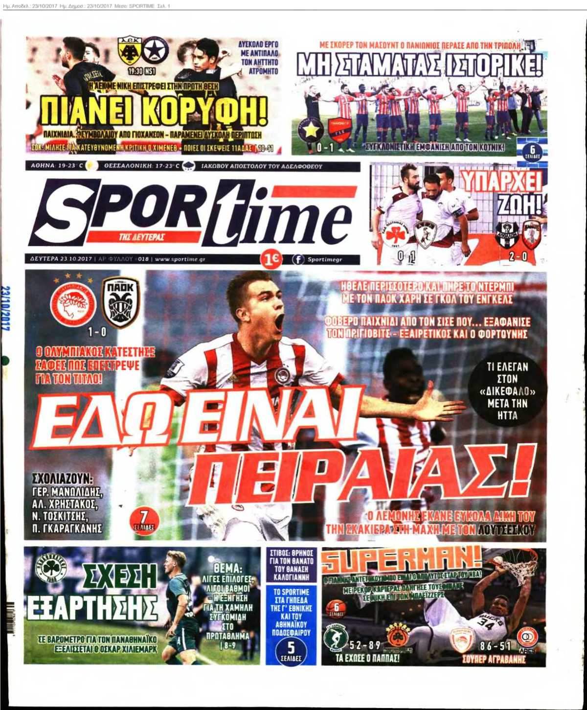 SPORTIME 23-10-2017
