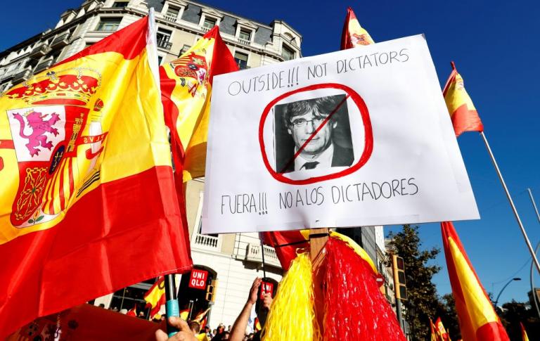 Καταλονία διαδήλωση Πουτζδεμόν ανεξαρτησία