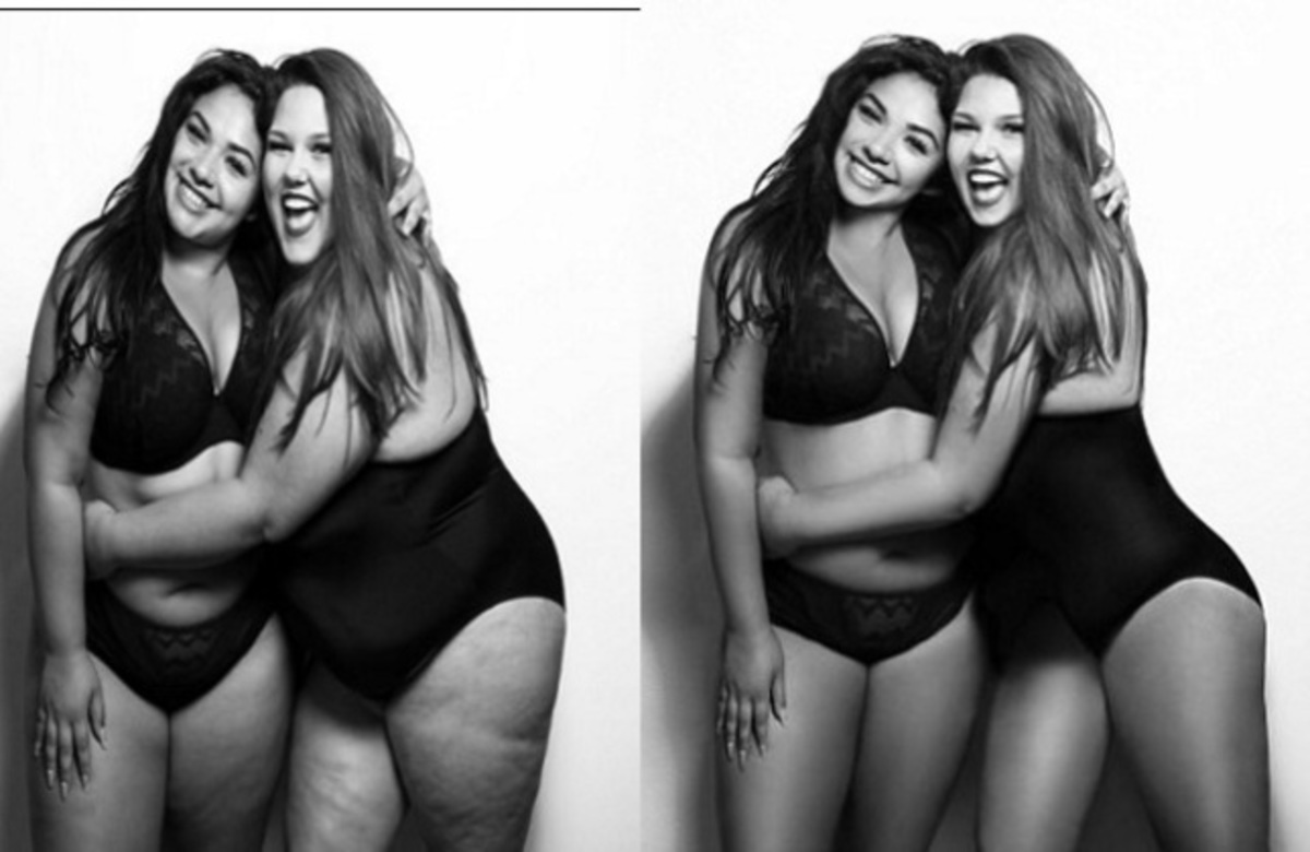 Τα δυο plus size μοντέλα δείχνουν το πραγματικό και το… ψεύτικο σώμα τους!