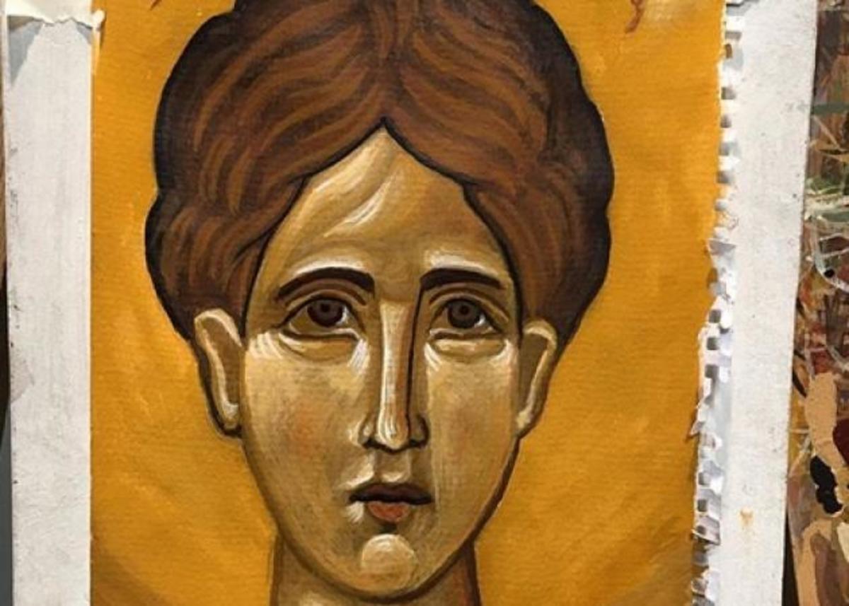 Διάσημη Ελληνίδα ηθοποιός ζωγράφισε την πρώτη της βυζαντινή εικόνα!