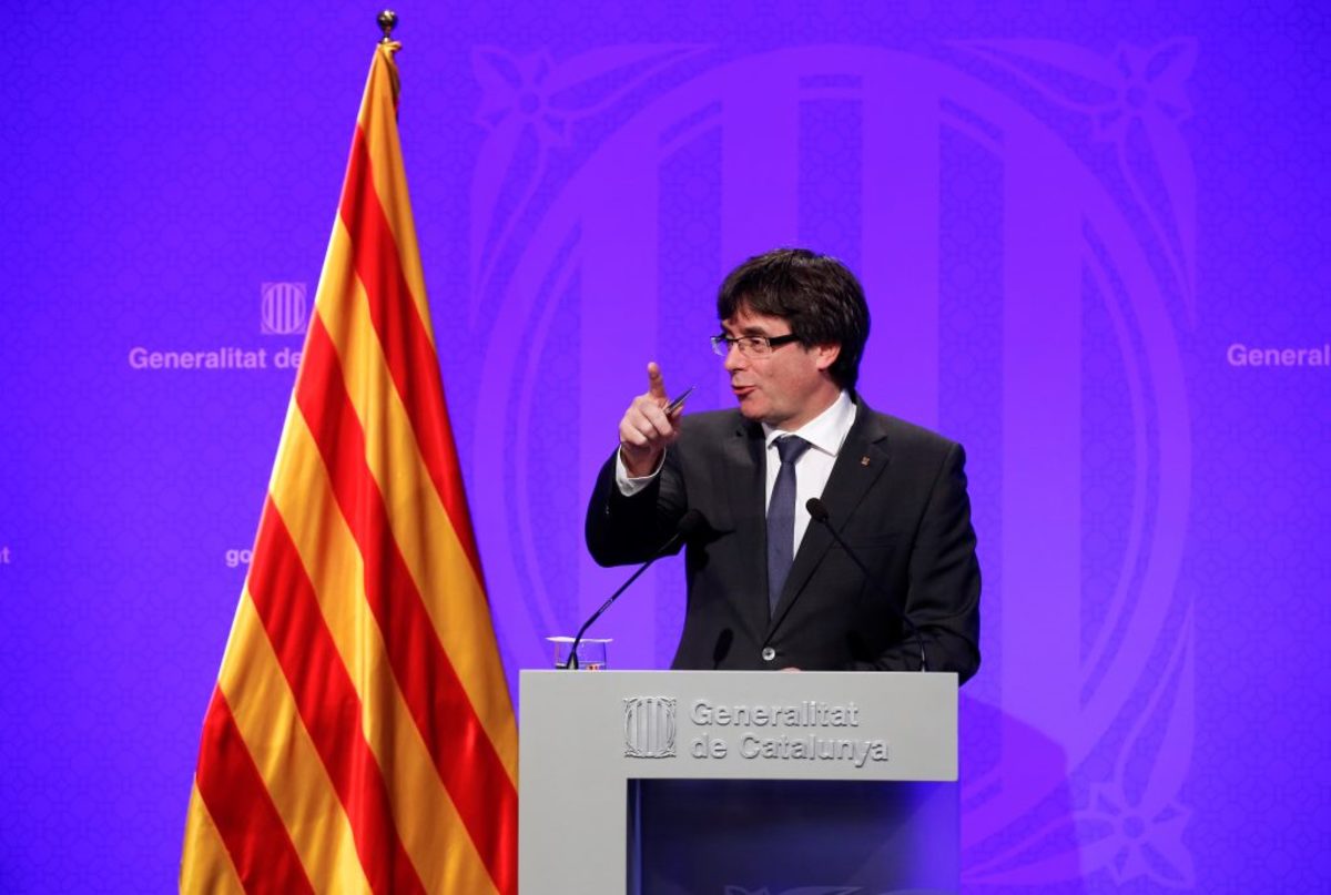 Πουιτζδεμόν: Η Καταλονία θα ανακηρύξει την ανεξαρτησία της μέσα στις επόμενες ημέρες