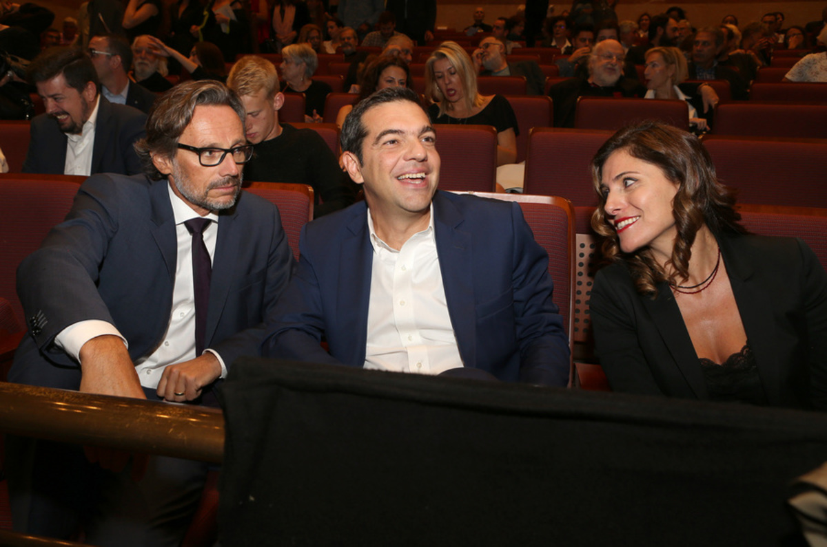 Αλέξης Τσίπρας, Μπέτυ Μπαζιάνα και ο γερμανός πρέσβης Γενς Πλέτνερ