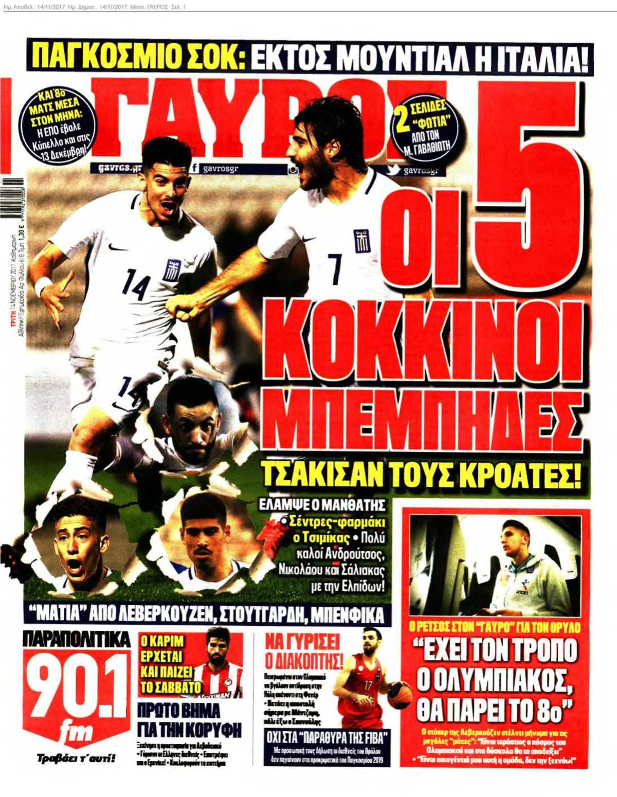 ΓΑΥΡΟΣ 14-11-2017