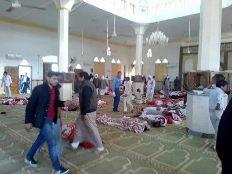 Βόρειο Σινά Αίγυπτος τέμενος τρομοκρατική επίθεση
