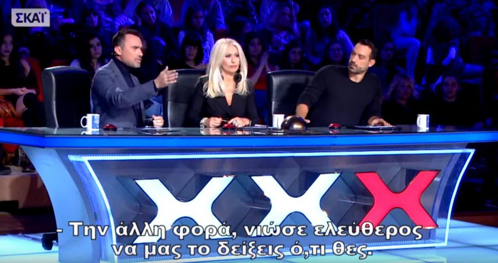 Αμήχανη στιγμή μεταξύ Τανιμανίδη – Καπουτζίδη στο Ελλάδα έχεις ταλέντο!