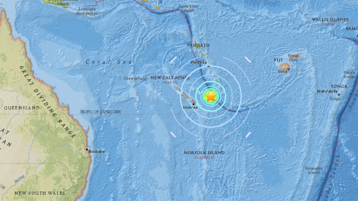 σεισμός Νέα Καληδονία τσουνάμι