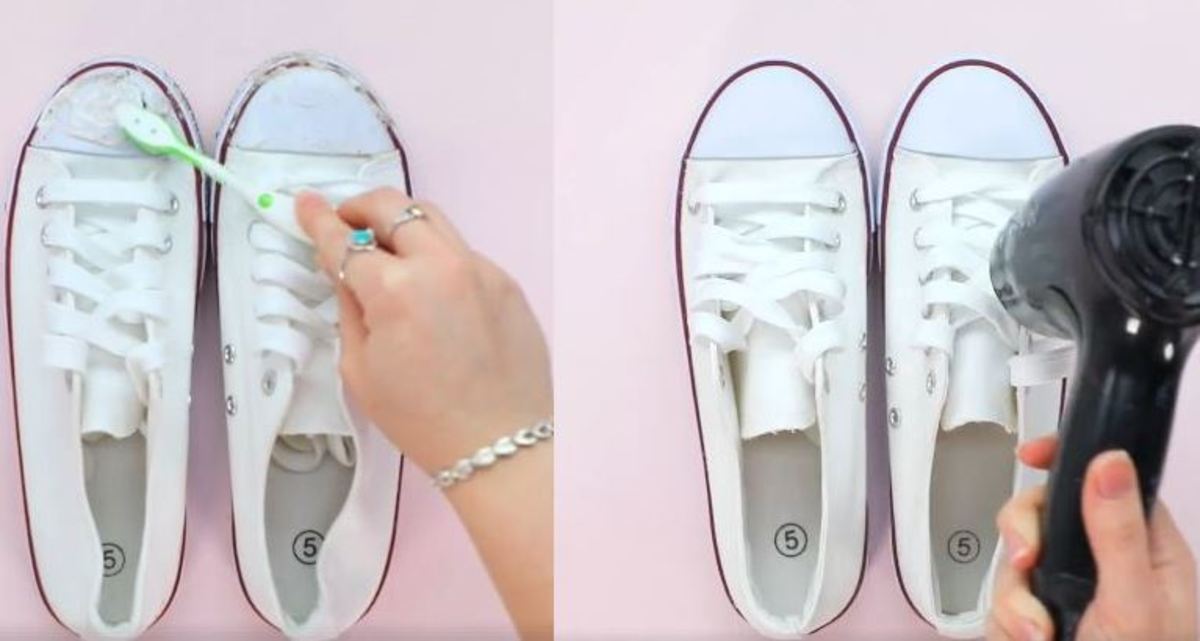 Πώς θα κάνετε τα παλιά άσπρα παπούτσια σας σαν καινούργια