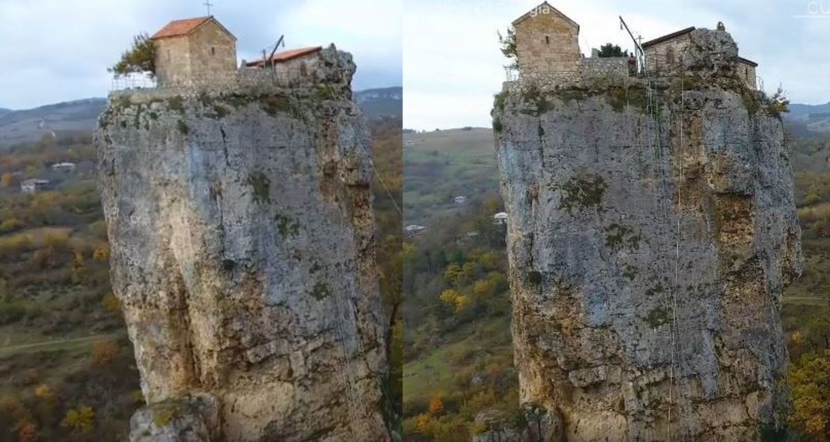 Αυτός ο άνδρας ζει στην κορυφή ενός βράχου 40 μέτρα πάνω από το έδαφος