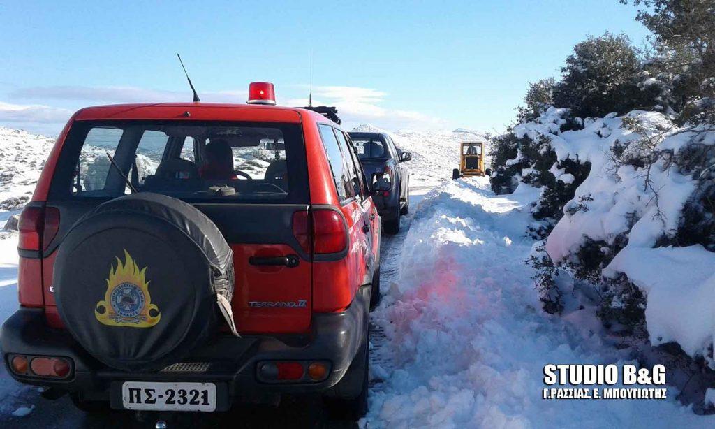 Αργολίδα: Τέλος καλό, όλα καλά! Σώοι οι κυνηγοί που είχαν αποκλειστεί στα χιόνια