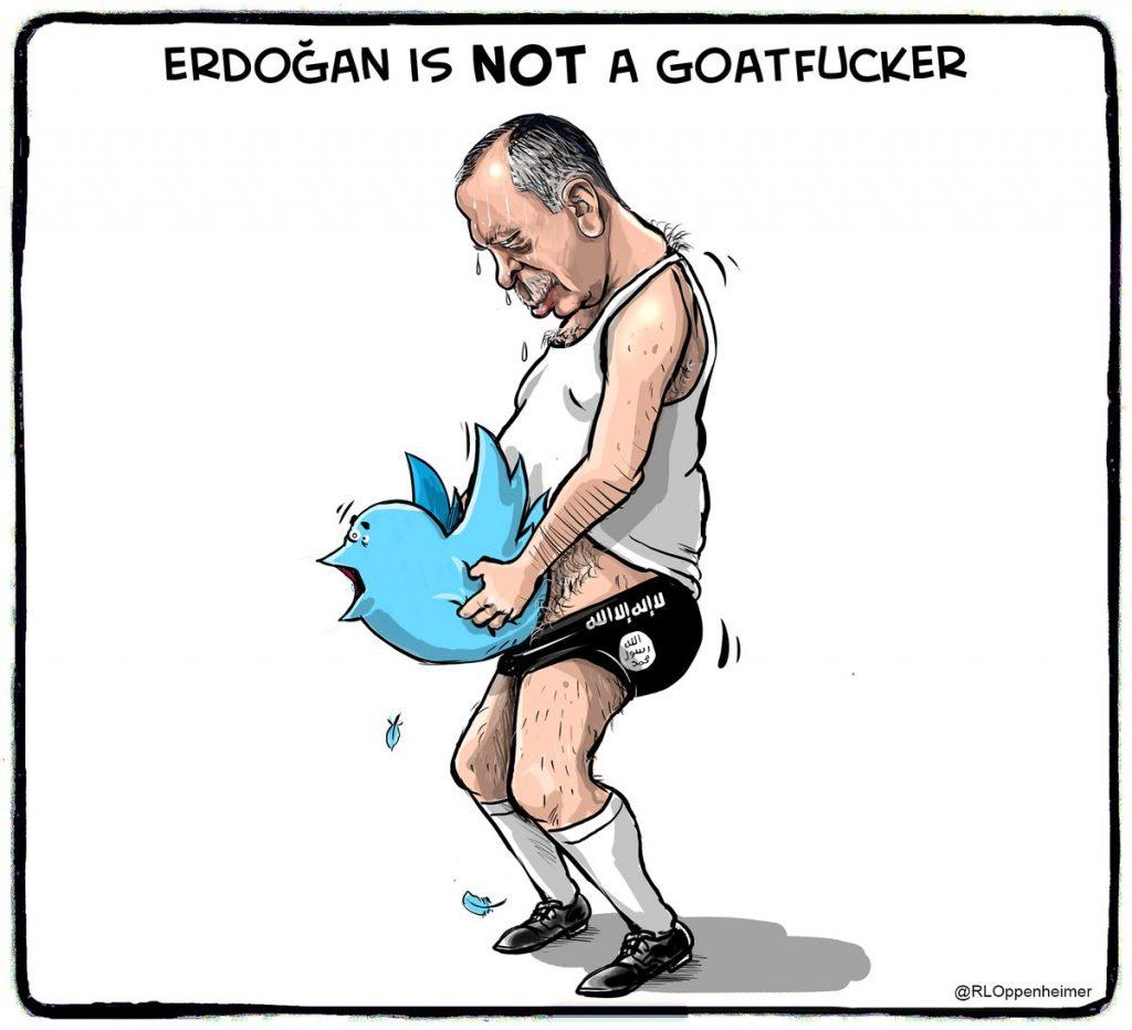 Ερντογάν σκίτσο twitter