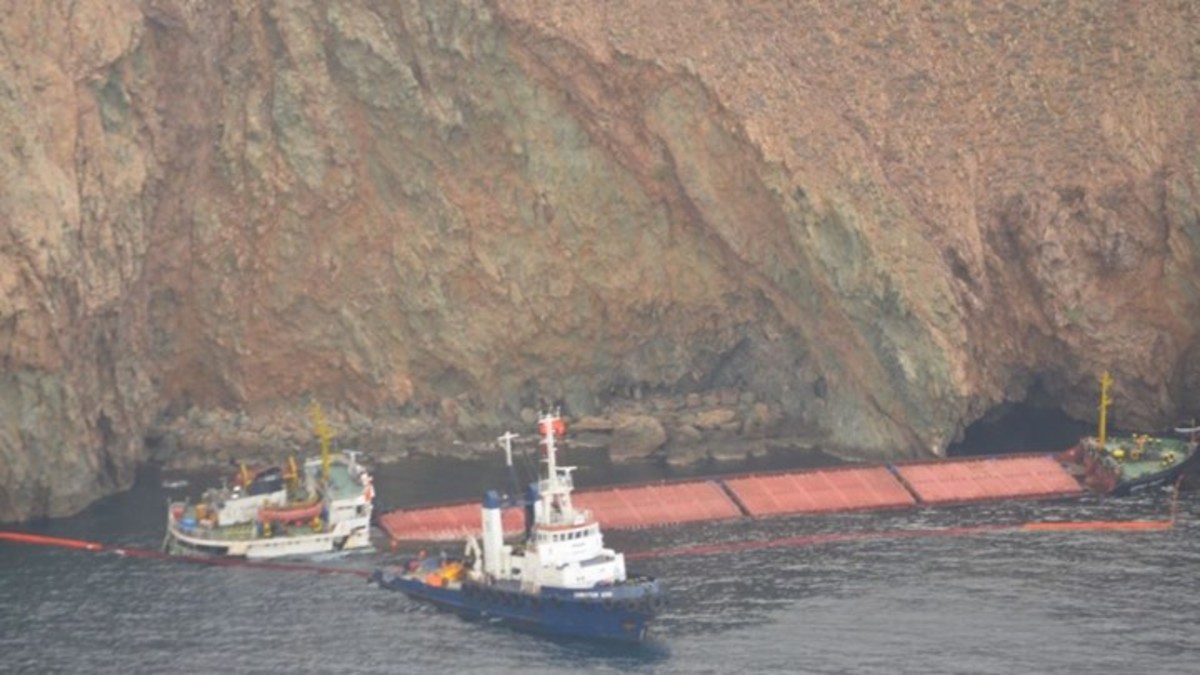 Μύκονος: Θαλάσσια ρύπανση από το ναυάγιο στο Τραγονήσι!