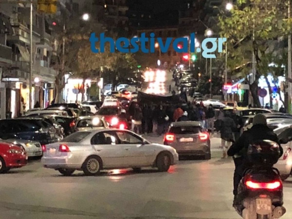 Θεσσαλονίκη: Πορεία αντιεξουσιαστών στο κέντρο της πόλης