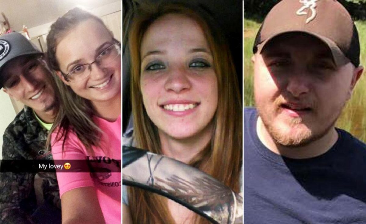 Από αριστερά: O William Porterfield με τη σύζυγό του Jenna Porterfield, η Cortney Snyder και ο Seth Cline