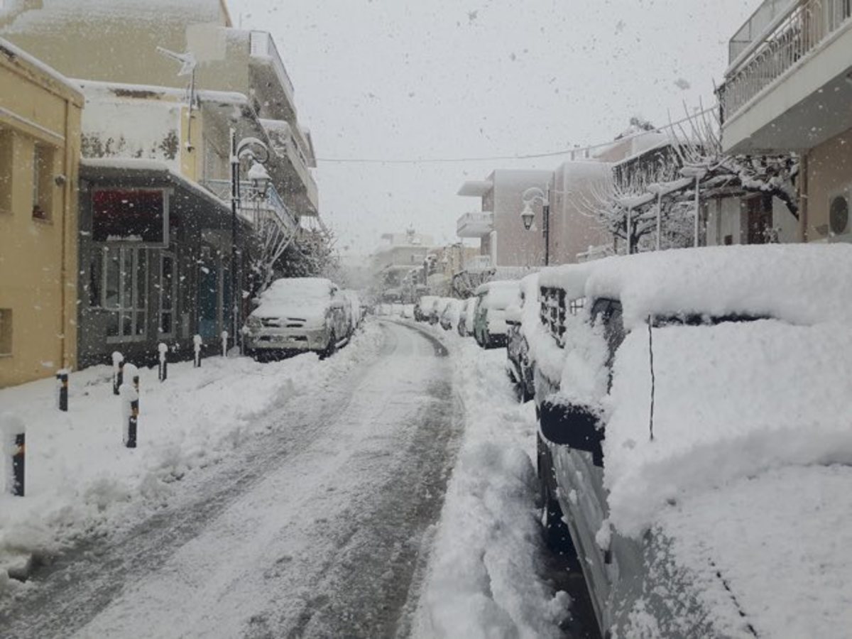 Στα λευκά ντύθηκαν περιοχές της Κρήτης [pics] | Newsit.gr