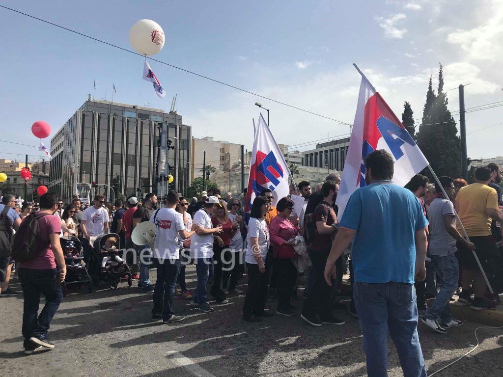 Πρωτομαγιά συγκεντρώσεις Σύνταγμα