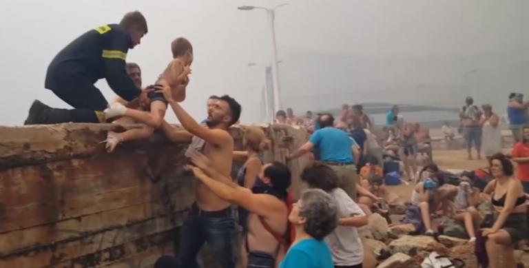 Δραματικό βίντεο! Η στιγμή που σώζουν μωρά στο φλεγόμενο Μάτι | Newsit.gr Δραματικό βίντεο! Η στιγμή που σώζουν μωρά στο φλεγόμενο Μάτι | Newsit.gr