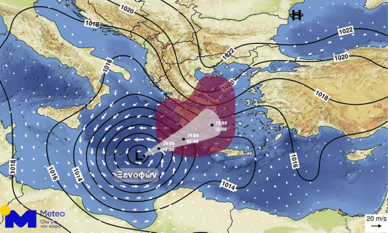 Καιρός: Δείτε που θα κινηθεί και πότε θα χτυπήσει ο κυκλώνας – Καταιγίδες, κρύο και θυελλώδεις άνεμοι | Newsit.gr