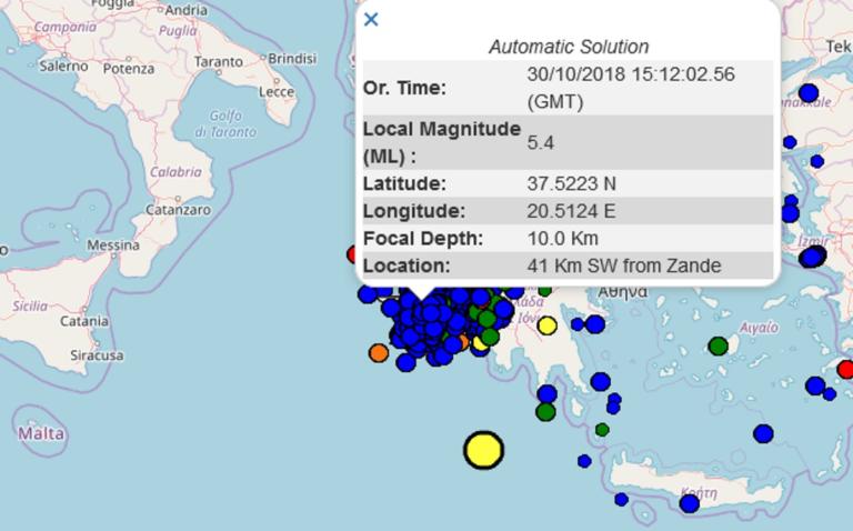 Ισχυρός σεισμός ΤΩΡΑ στη Ζάκυνθο | Newsit.gr