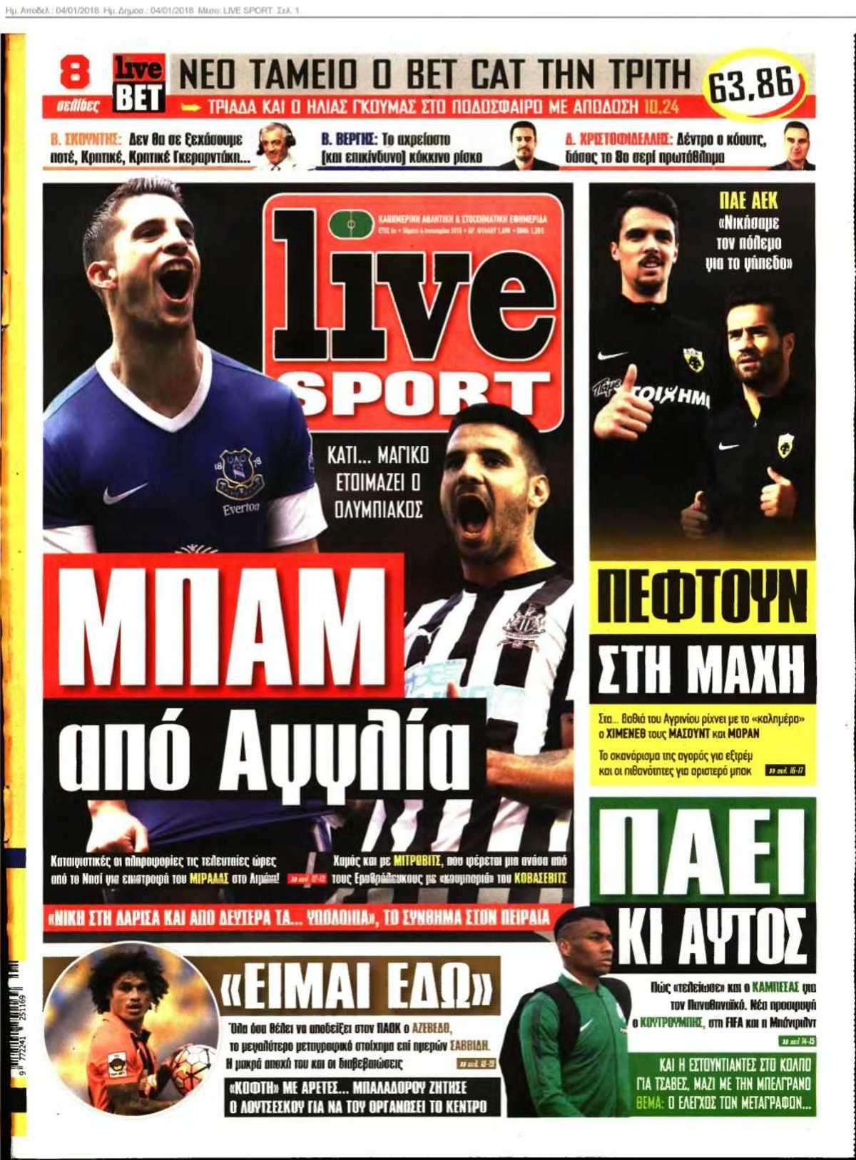 LIVE SPORT 04-01-2018