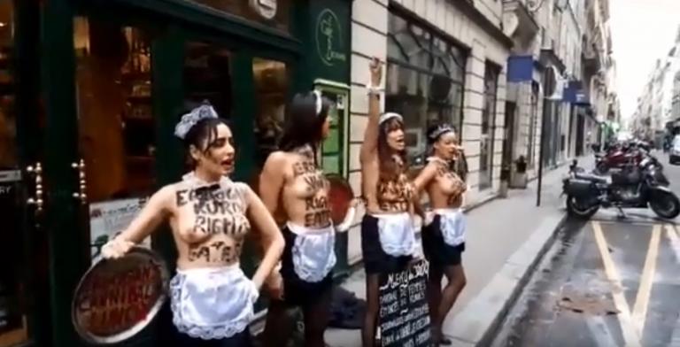 Οι Femen ετοίμασαν “γεύμα κανιβάλων” για τον Ερντογάν! [vid]