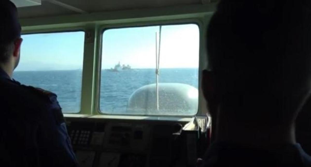 Ίμια: Βίντεο – ντοκουμέντο της τουρκικής πρόκλησης από την γεφυρα της Κ/Φ “Νικηφόρος”