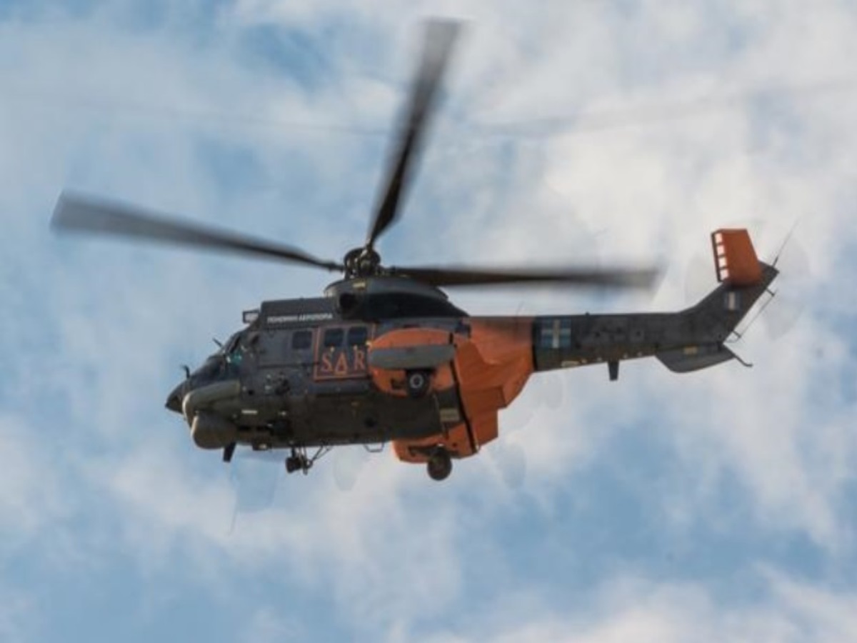 Νέα πτήση σωτηρίας από ελικόπτερο Super Puma της Πολεμικής Αεροπορίας