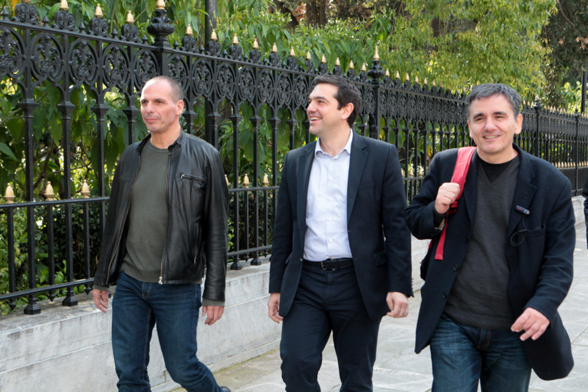 Βαρουφάκης Τσίπρας Τσακαλώτος