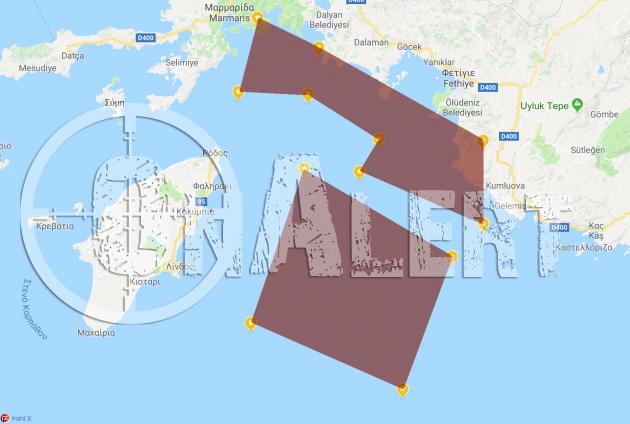 Τουρκική πρόκληση: “Ακρωτηριάζουν” την Ελλάδα από το Καστελόριζο