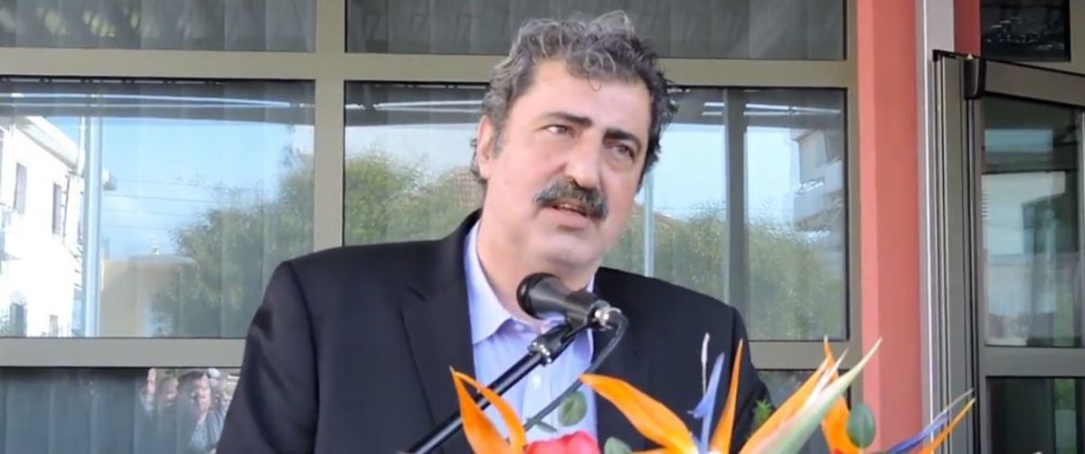 Το “Μακεδονία ξακουστή” ακουγόταν από μεγάφωνο όσο μίλαγε ο Πολάκης [vid]