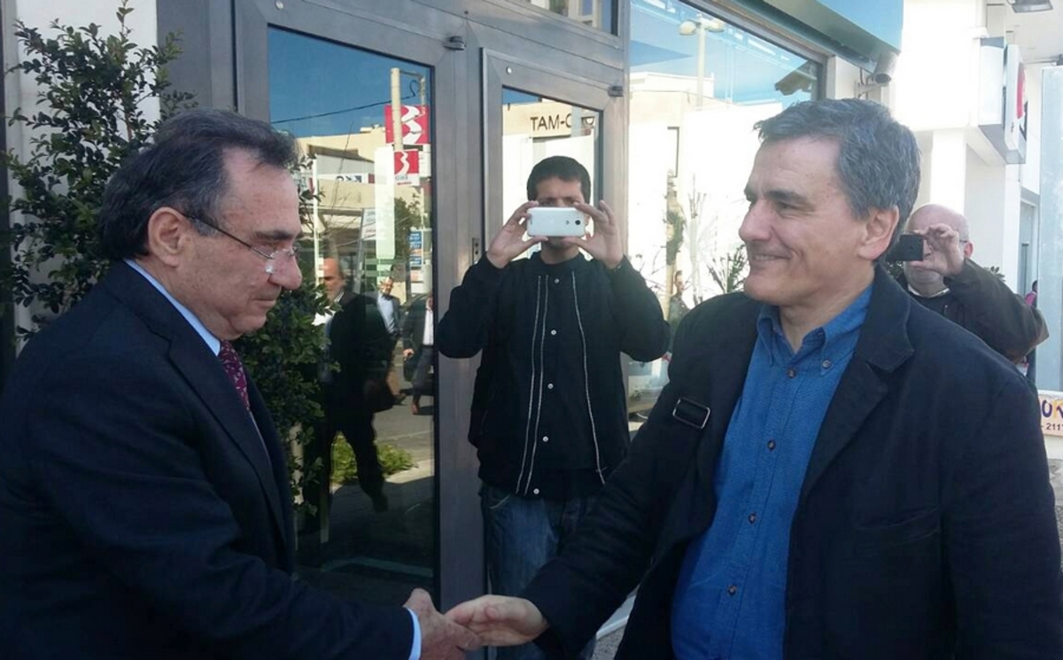 Συνάντηση του Προέδρου της Συνεταιριστικής Τράπεζας Χανίων με τον Υπουργό Οικονομικών