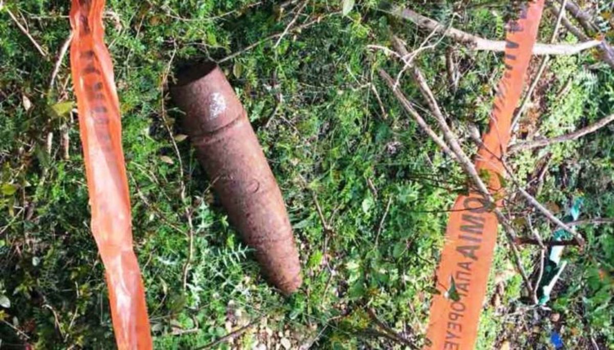 Αυτή είναι η οβίδα που βρέθηκε στην Αιτωλοακαρνανία [pics]
