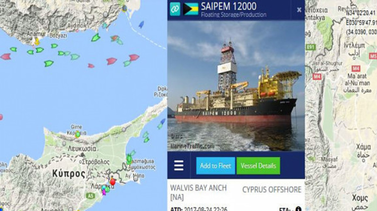Το γεωτρύπανο της EΝΙ σήκωσε άγκυρα και κάνει μανούβρες ανάμεσα σε τουρκικά πολεμικά σκάφη [Χάρτες]
