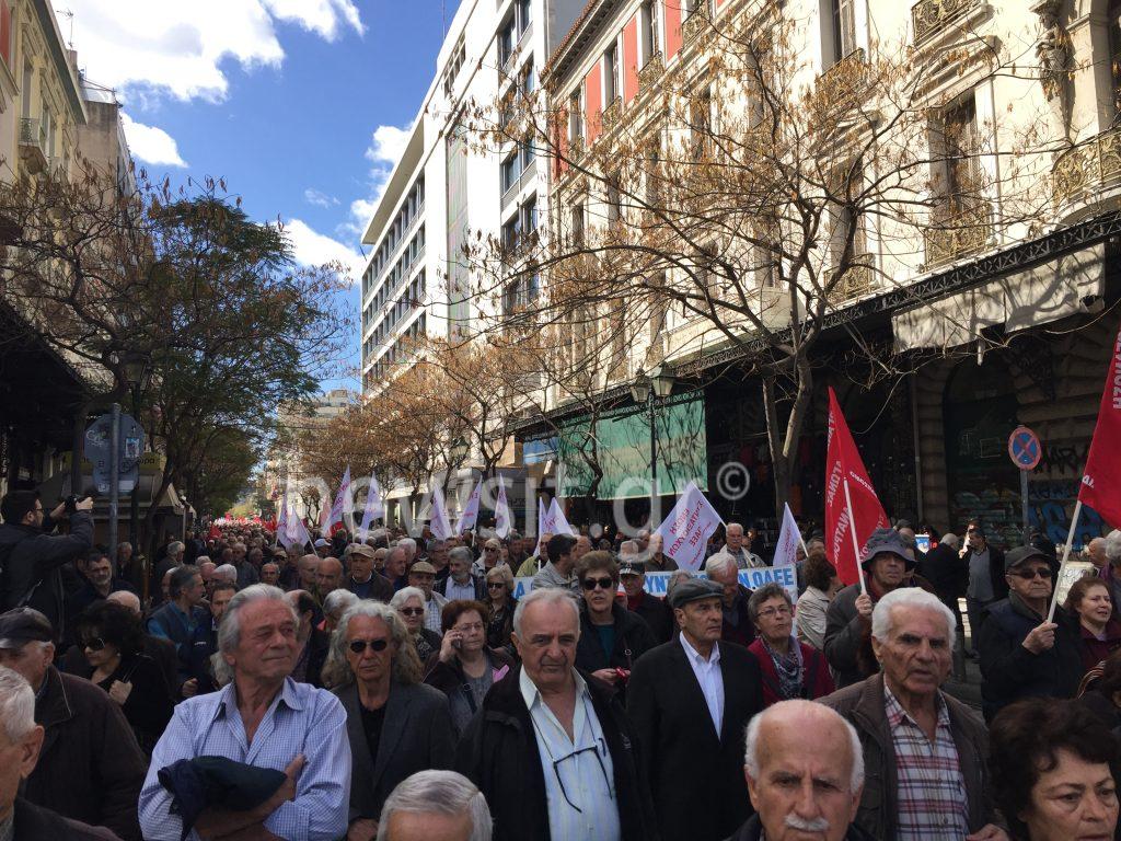 συνταξιούχοι πορεία