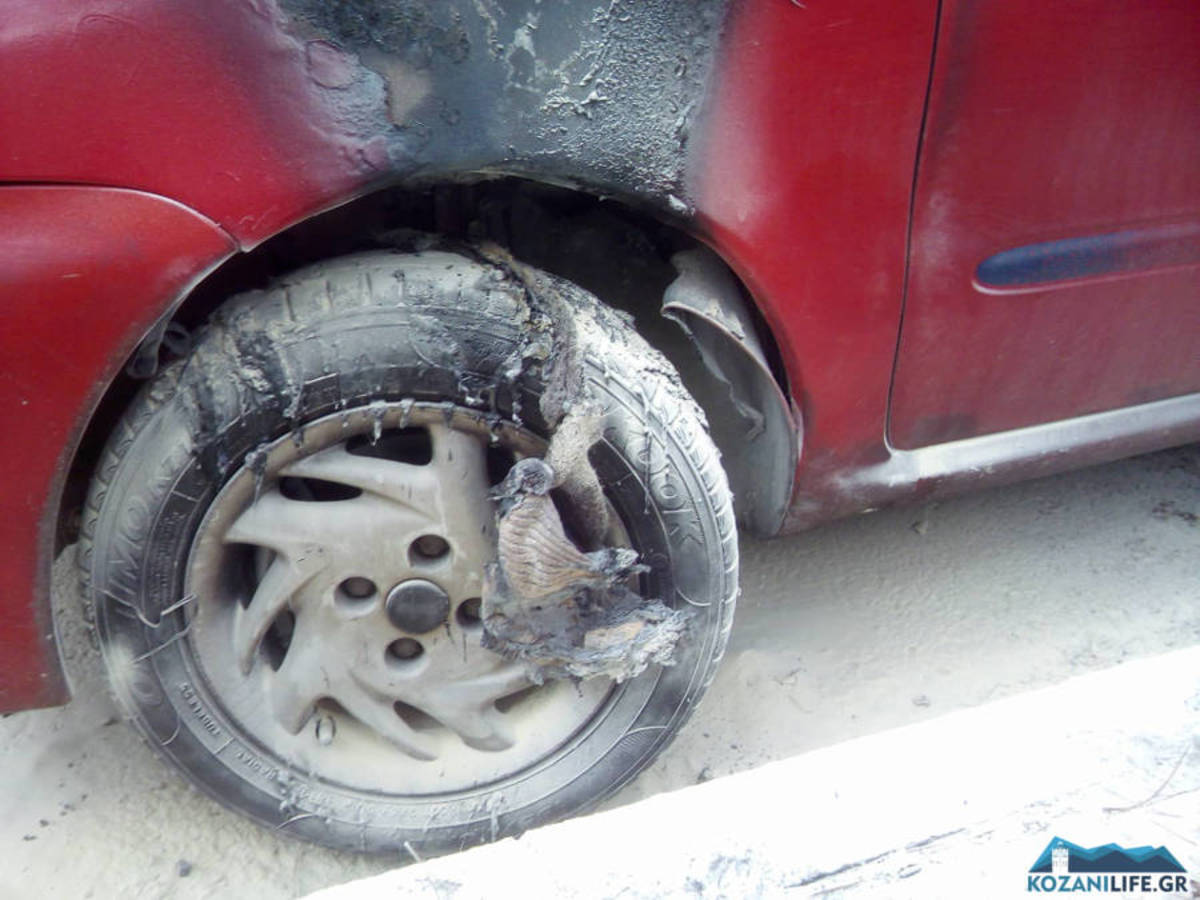 Λαμπάδιασε αυτοκίνητο στην Κοζάνη – Υποψίες για εμπρησμό [pics]