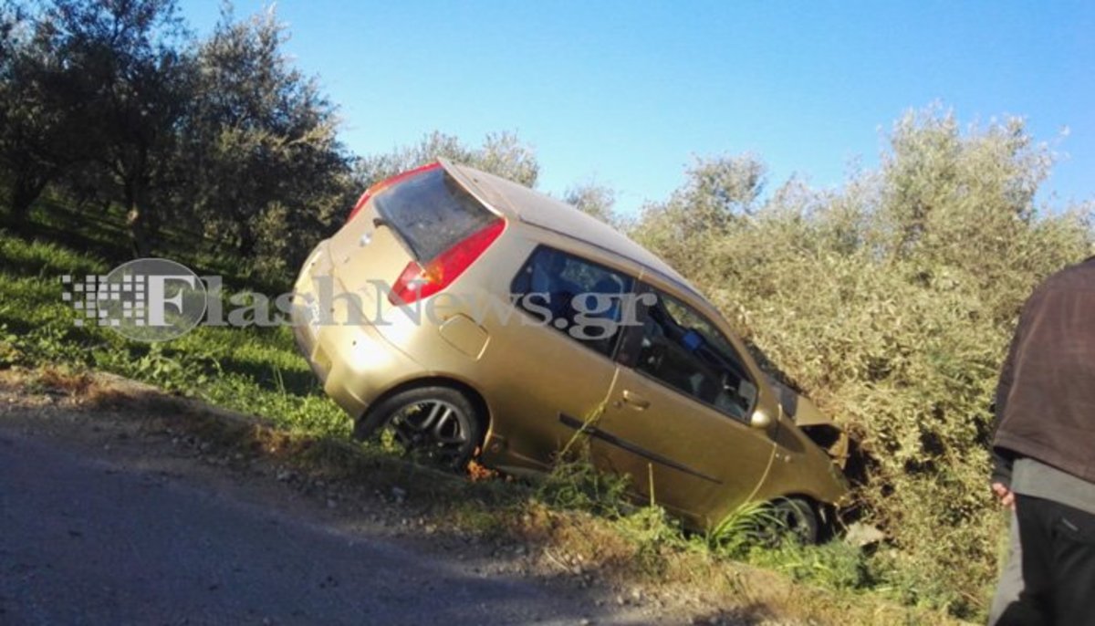 Χανιά: Αυτοκίνητο “καρφώθηκε” σε ελιά! Ένας τραυματίας [pics]