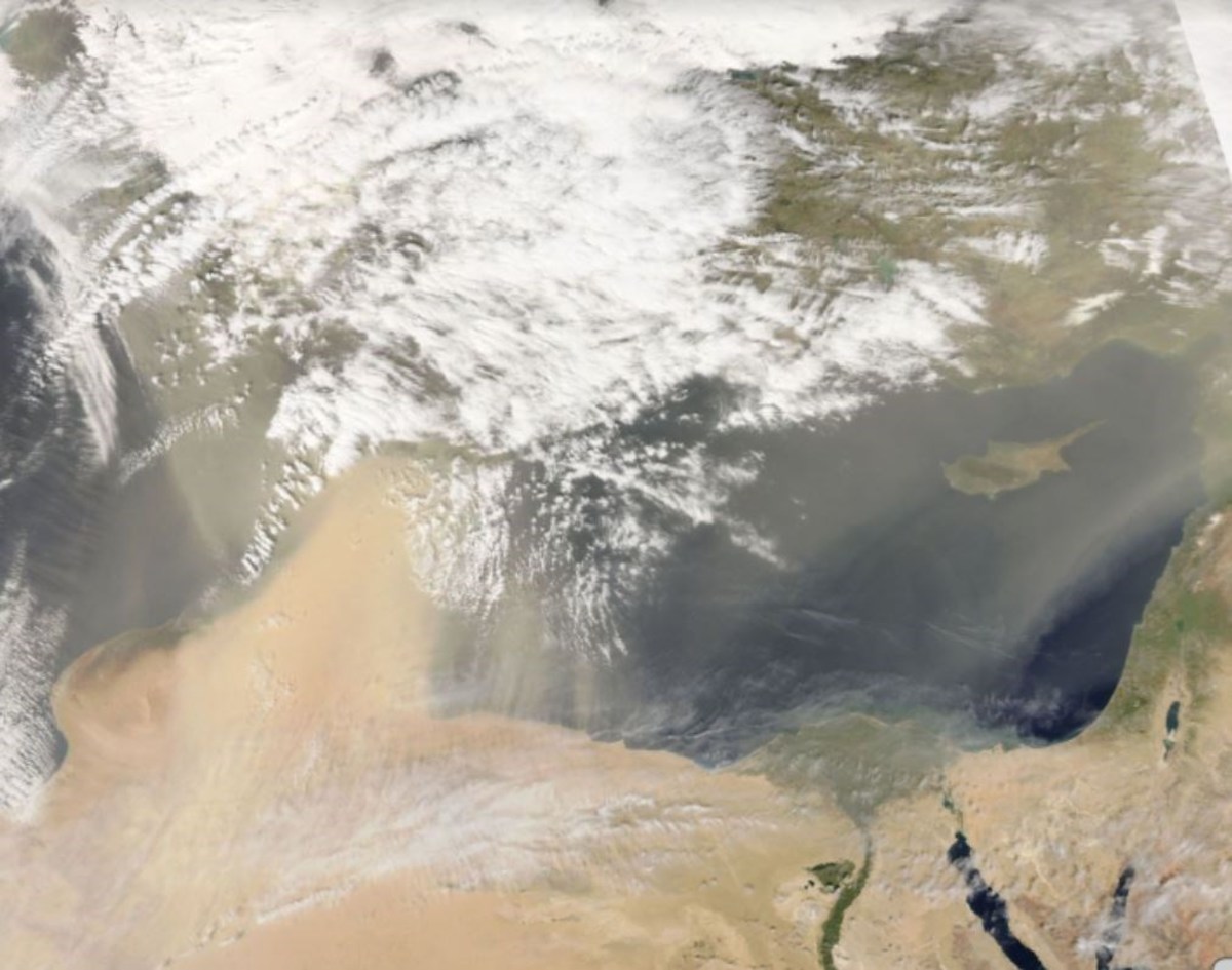 Κρήτη: Η αφρικανική σκόνη από το διάστημα – Η δορυφορική φωτογραφία της NASA που προκαλεί αίσθηση [pics]