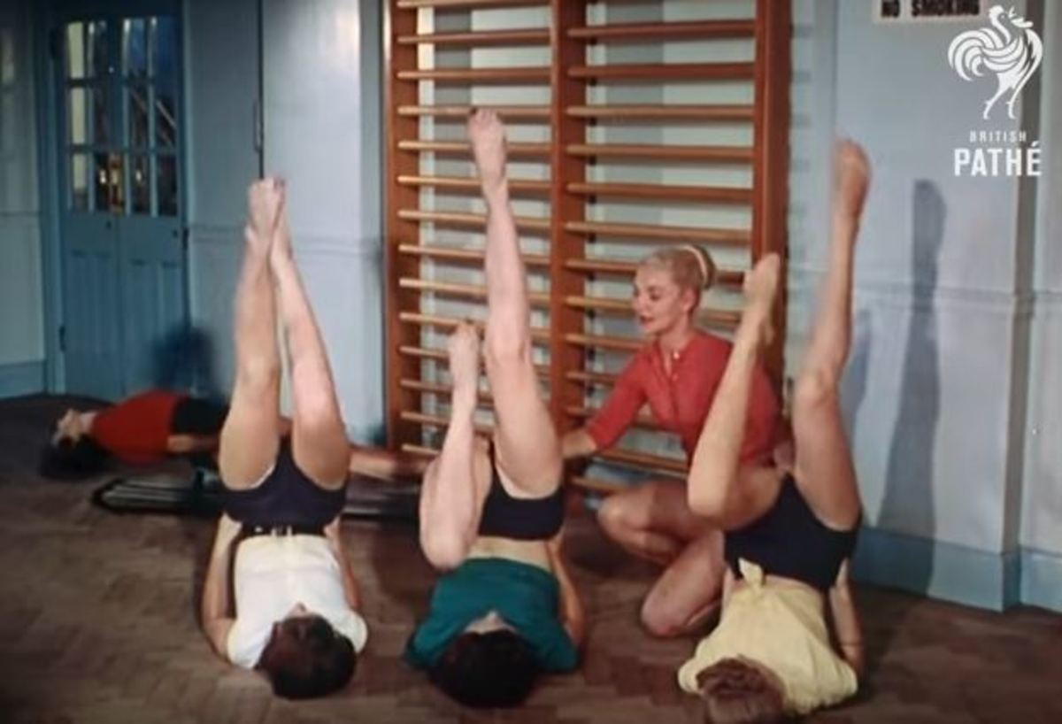 Το πρόγραμμα γυμναστικής που ακολουθούσαν τα μοντέλα τη δεκαετία του ’50