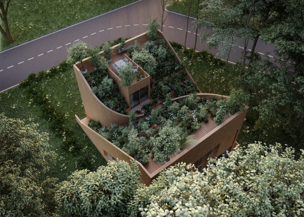 Κάτω από όλη αυτή την καταπράσινη βλάστηση “κρύβεται” ένα πολυτελές σπίτι!