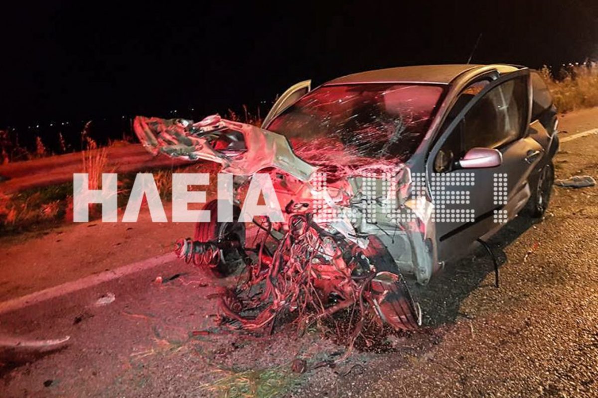 Ηλεία: Σκληρές εικόνες σε φοβερό τροχαίο στην Πατρών Πύργου – Διαλύθηκε ο κινητήρας του αυτοκινήτου [pics]