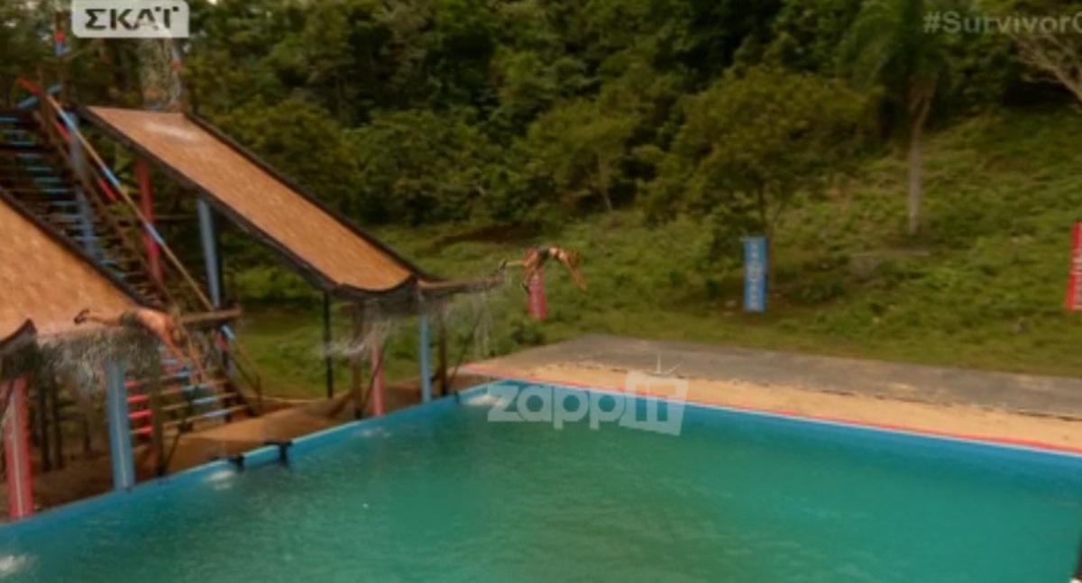Survivor: Βγήκε με αίματα από την πισίνα η Δαλάκα!