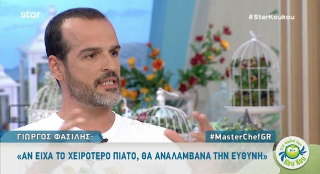 Ο Γιώργος Φασιλής αποκαλύπτει για το MasterChef: “Πριν από κάθε ψηφοφορία…”