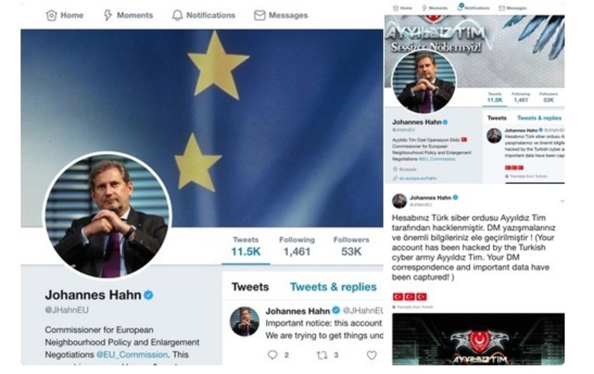 Τούρκοι χάκαραν το προφίλ του Γιοχάνες Χαν στο Twitter! [pics]