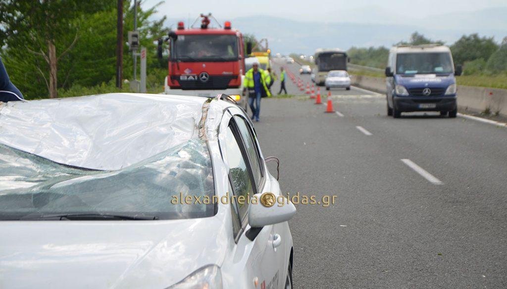 Τραγωδία στην Ημαθία! Δέντρο έπεσε σε αυτοκίνητο και σκότωσε άνδρα! [vid]