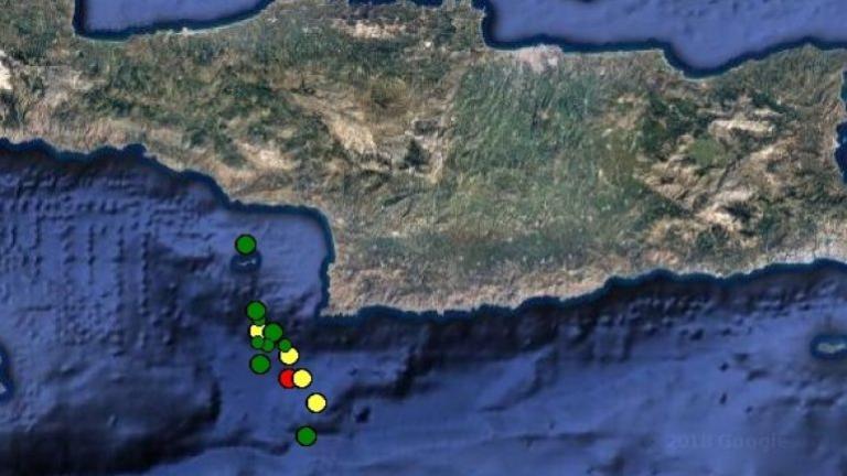 Χορός των Ρίχτερ στην Κρήτη – Πάνω από 15 σεισμοί σε μια μέρα