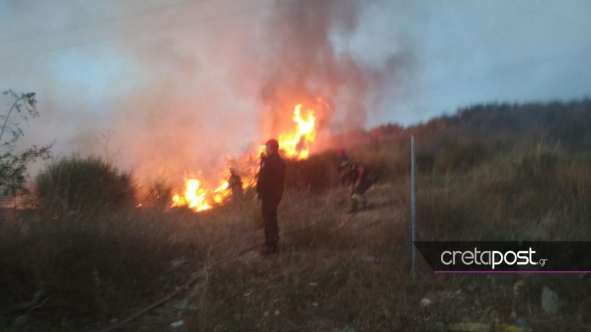 Φωτιά σε καταυλισμό τσιγγάνων στην Κρήτη