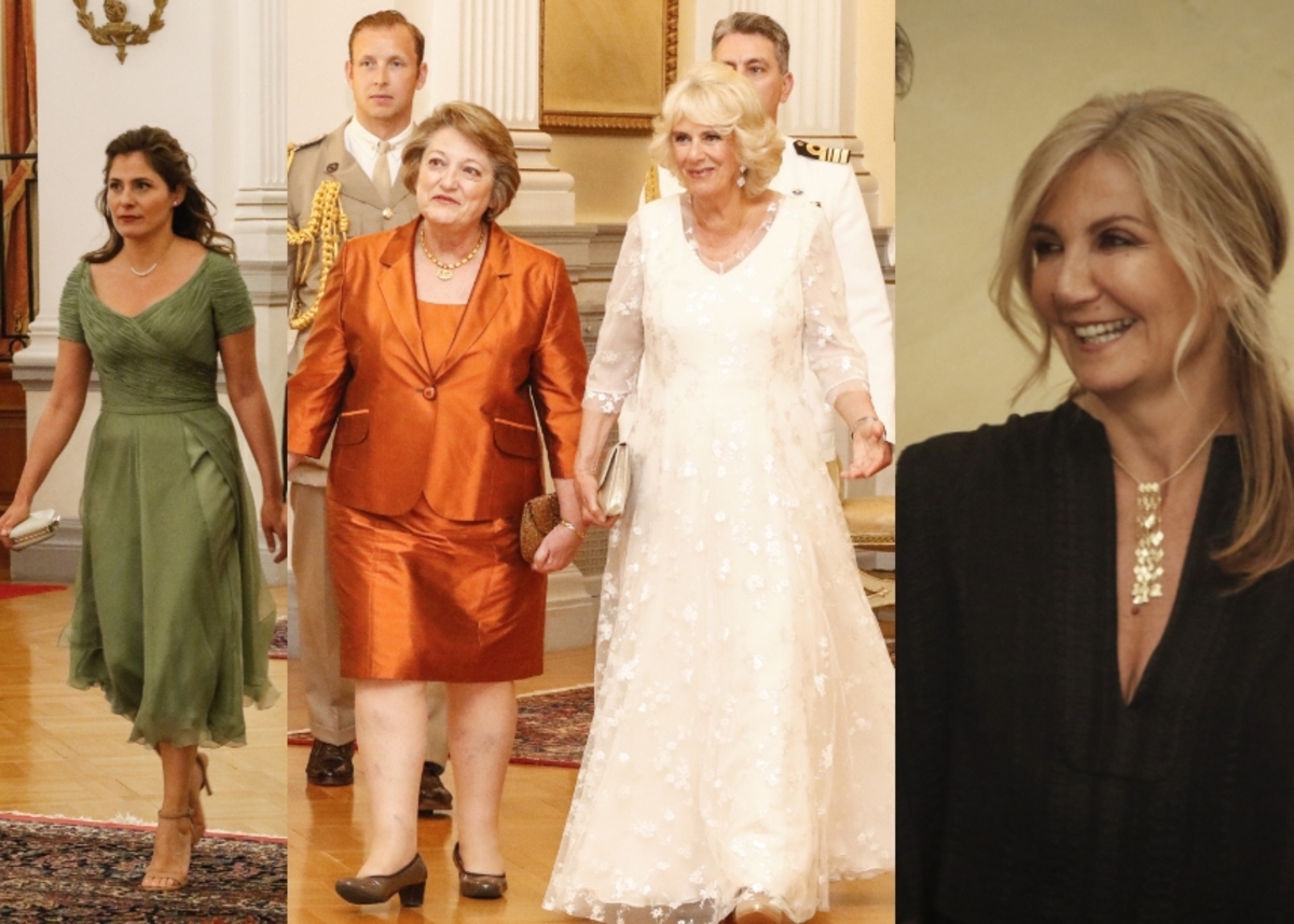 Λαμπερές εμφανίσεις στο Προεδρικό Μέγαρο! Το νυφικό της Καμίλα και το λαδί φόρεμα της Μπαζιάνα
