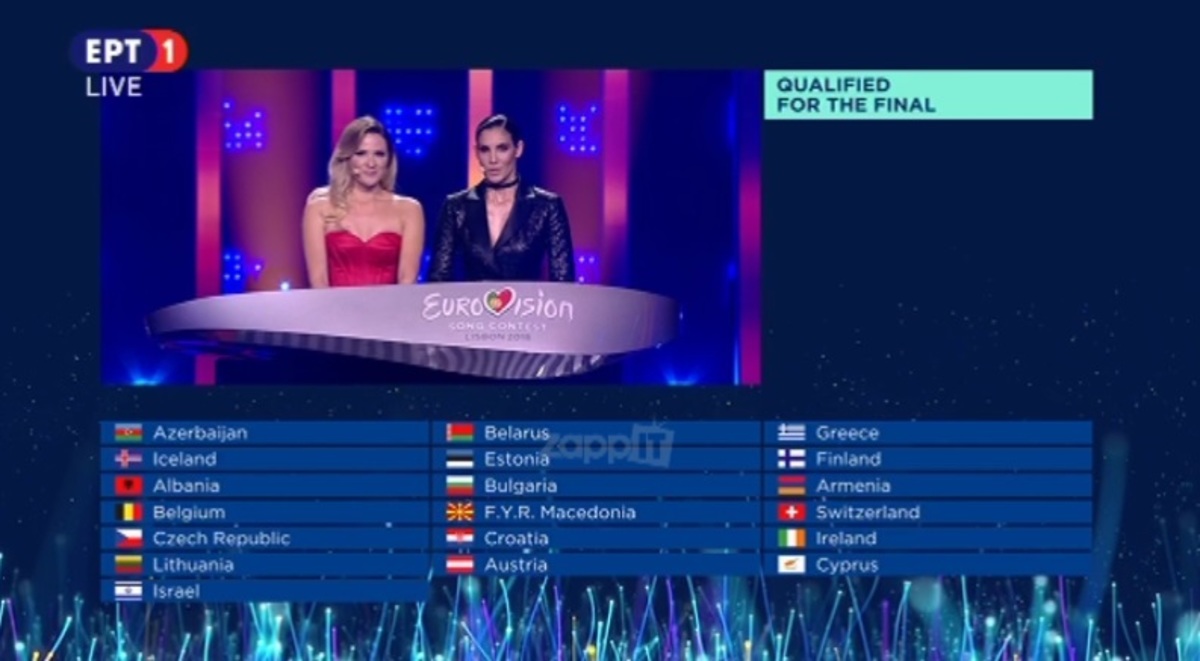 Eurovision 2018: Αυτές είναι οι δέκα χώρες που πέρασαν στον μεγάλο τελικό!