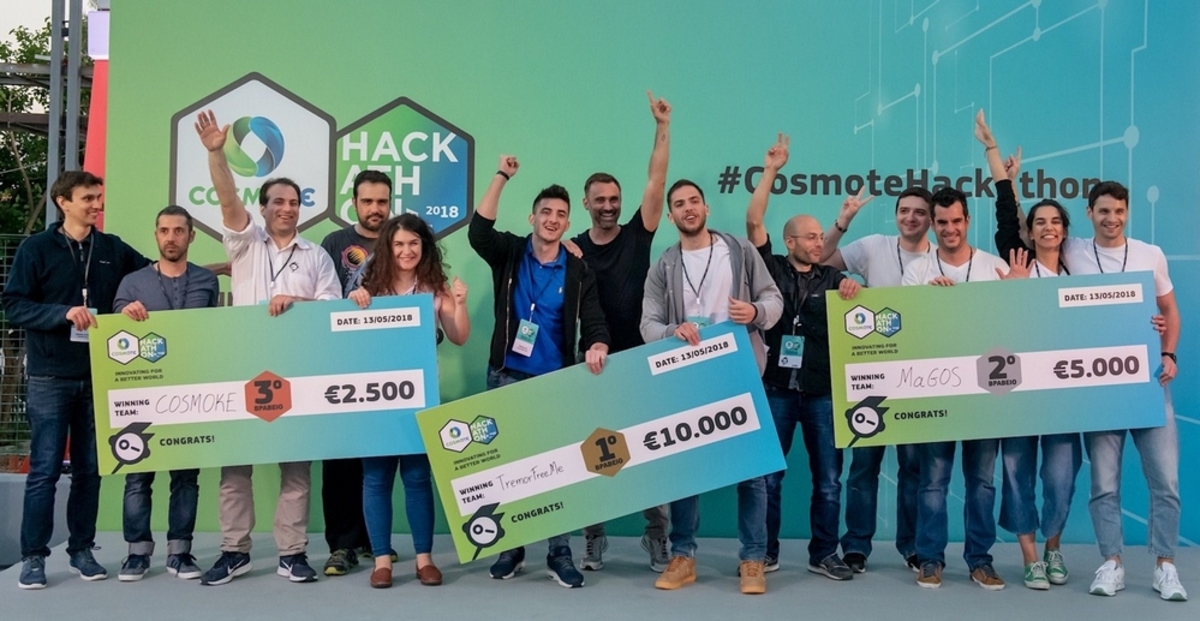 Η COSMOTE στηρίζει την καινοτομία μέσα από το Hackathon και επιβραβεύει τα κοφτερά μυαλά