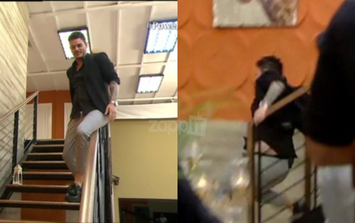 Power of Love: Ο Σάκης καβάλησε την κουπαστή για να κατέβει, αλλά δεν υπολόγισε σωστά!