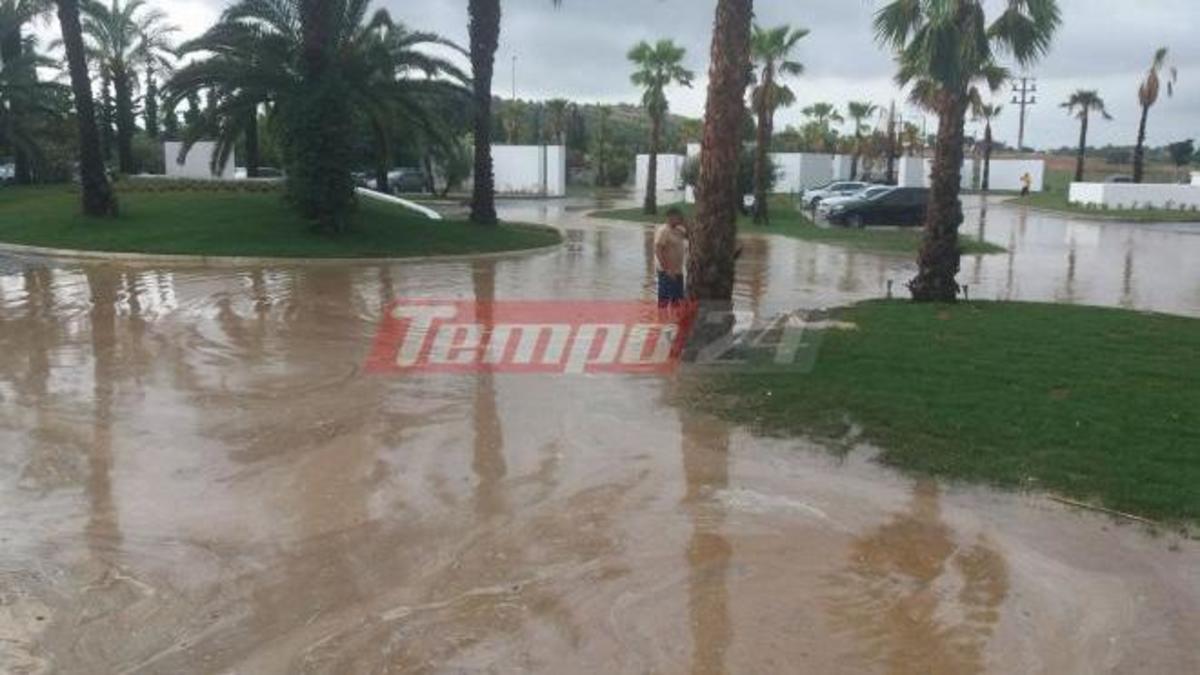 Πλημμύρισε ξενοδοχειακή μονάδα στη Λακκόπετρα – Τεράστιες καταστροφές στη Δυτική Αχαΐα [pics]